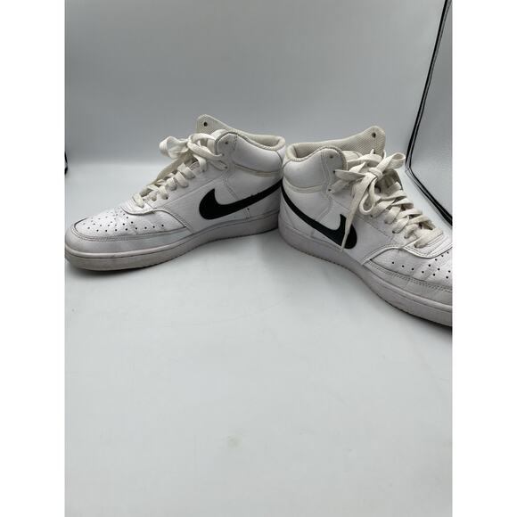Nike Court Vision Mid Next Nature DN3577-101 Men 8.5 White Lifestyle Shoe - Picture 7 of 10